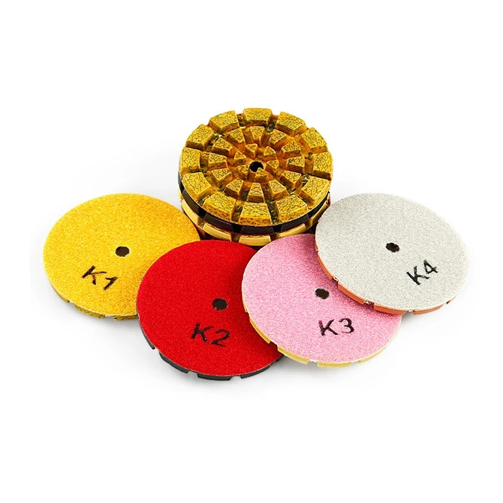 4-step Thickened Diamond Polishing Pad For Floor Ginder