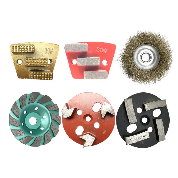 4palcová kovová podlahová brusná podložka